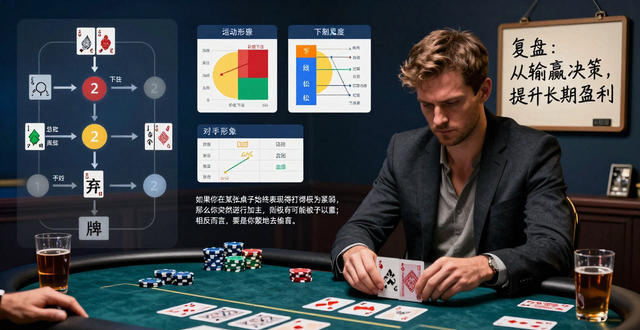 GG德州扑克复盘技巧：从输赢看决策，提升长期盈利
