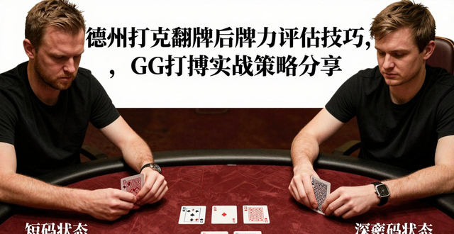 德州扑克翻牌后牌力评估技巧，GG扑克实战策略分享