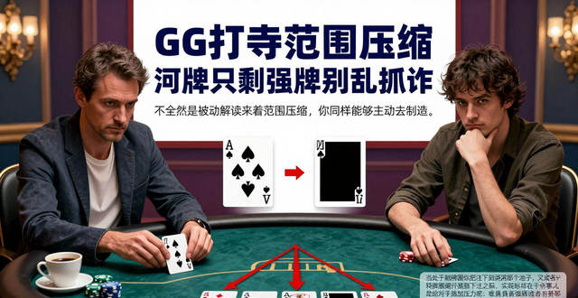 GG扑克范围压缩 河牌只剩强牌别乱抓诈