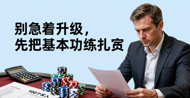 GG德州扑克资金管理：备好100个买入，告别破产