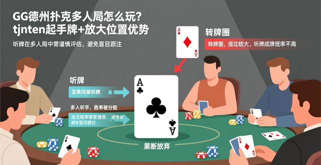 GG德州扑克多人局怎么玩？收紧起手牌+放大位置优势