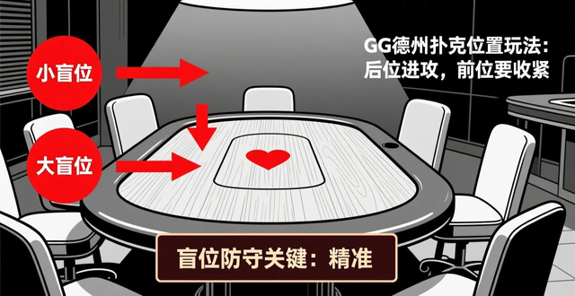 GG德州扑克位置玩法：后位进攻，前位要收紧