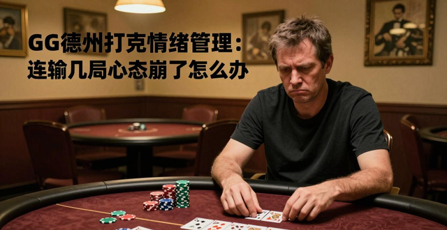 GG德州扑克情绪管理：连输几局心态崩了怎么办
