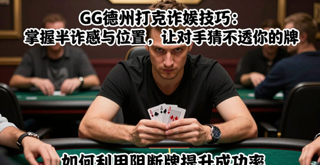 GG德州扑克诈唬技巧：掌握半诈唬与位置，让对手猜不透你的牌