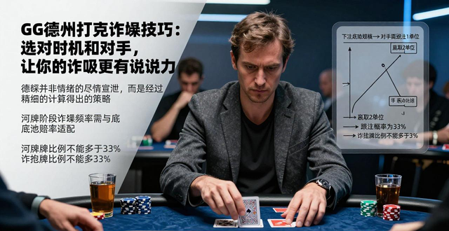 GG德州扑克诈唬技巧：选对时机和对手，让你的诈唬更有说服力