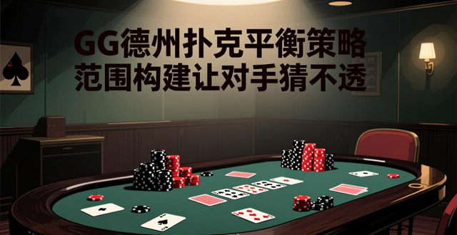 GG德州扑克平衡策略 范围构建让对手猜不透
