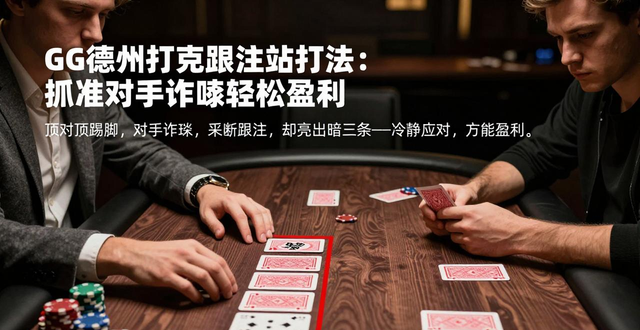 GG德州扑克跟注站打法：抓准对手诈唬轻松盈利