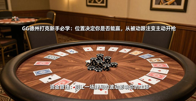 GG德州扑克新手必学：位置决定你是否能赢，从被动跟注变主动开枪