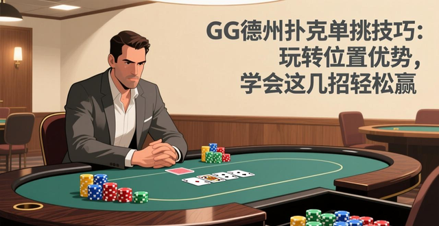 GG德州扑克单挑技巧：玩转位置优势，学会这几招轻松赢