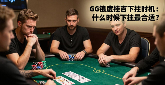 GG德州扑克下注时机：什么时候下注最合适？