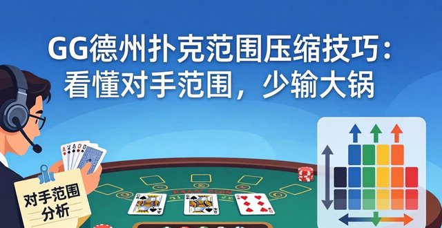 GG德州扑克范围压缩技巧：看懂对手范围，少输大锅