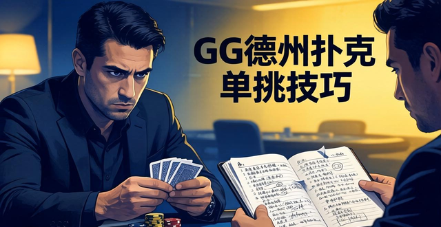 GG德州扑克单挑技巧 从入门到精通的GG扑克实战攻略