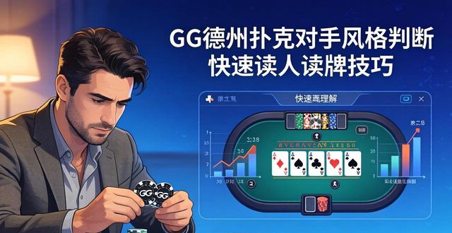 GG德州扑克对手风格判断 快速读人读牌技巧