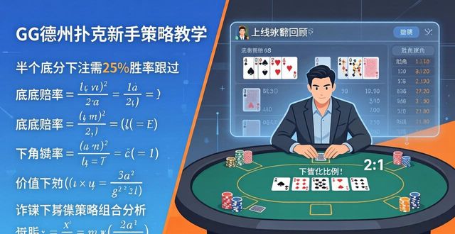GG德州扑克下注频率 新手必学的频率控制技巧