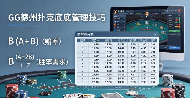 GG德州扑克运用数学概率 线上实战必学的底池管理技巧