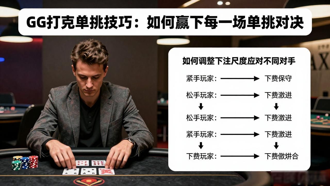 GG扑克单挑技巧：如何赢下每一场单挑对决