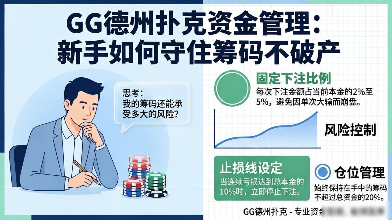 GG德州扑克资金管理：新手如何守住筹码不破产