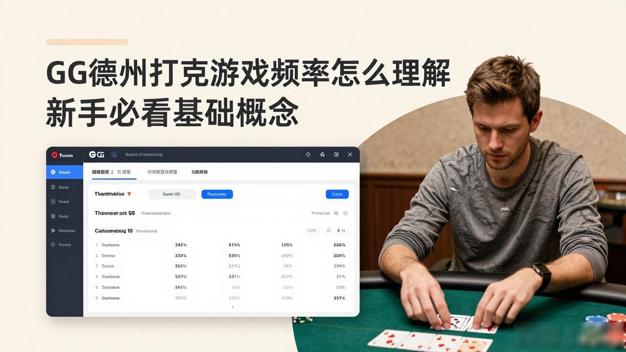 GG德州扑克游戏频率怎么理解 新手必看基础概念