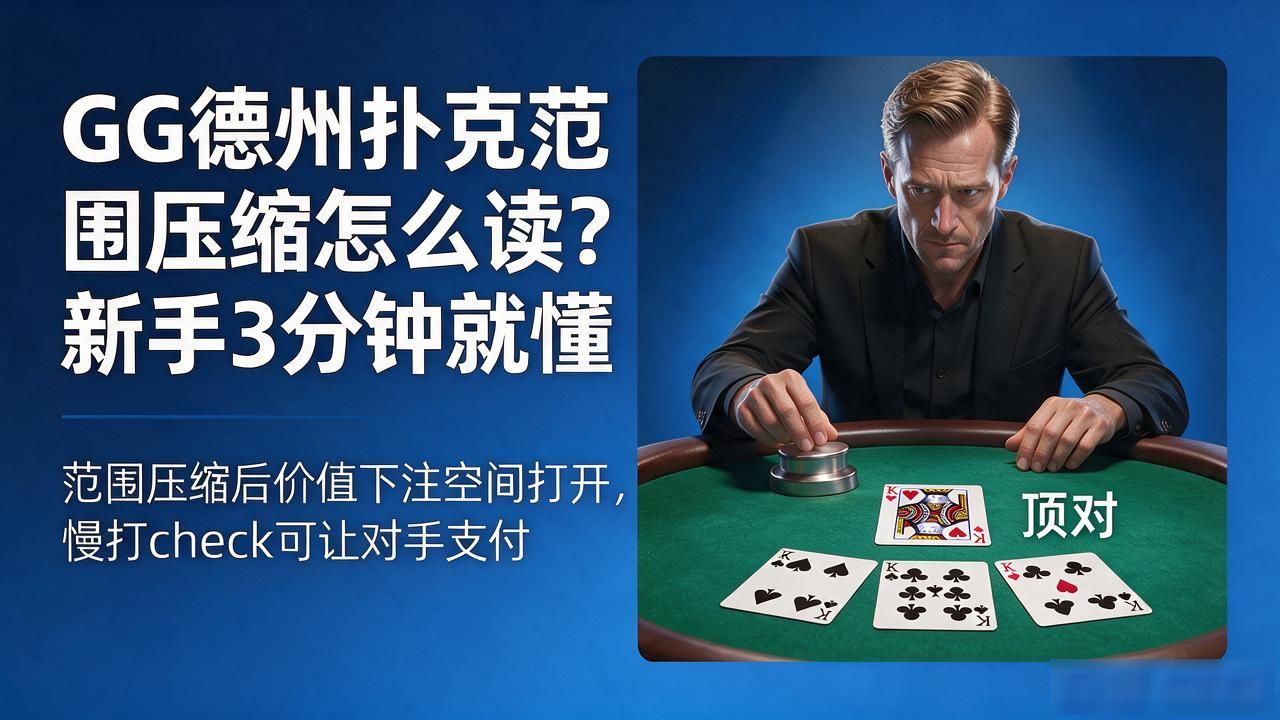 GG德州扑克范围压缩怎么读？新手3分钟就懂