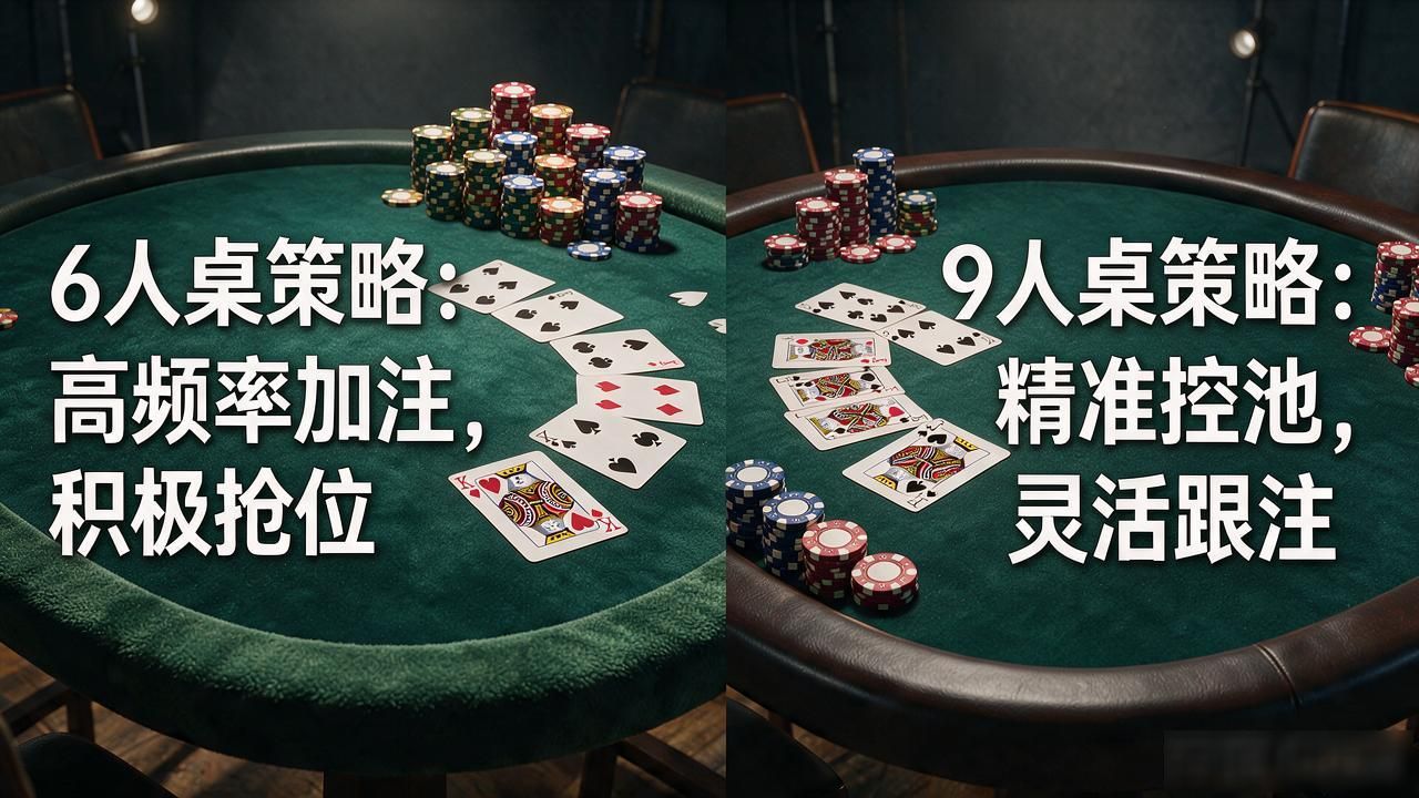 GG德州扑克多人局策略怎么调 6人桌9人桌打法全不同